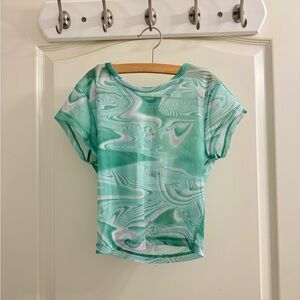 NIA Mesh swirl top in size XS NWT